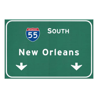 New Orleans Louisiana Interstate Highway Freeway : Fototryck