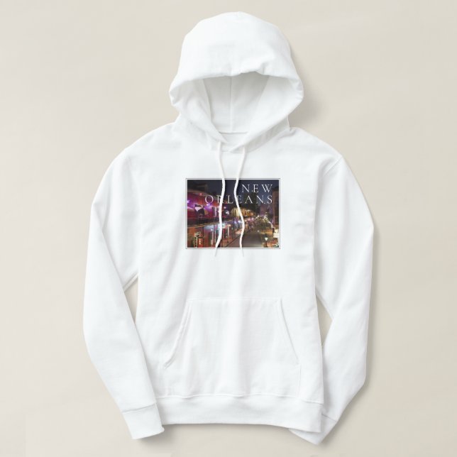 New Orleans, Louisiana | Kvartal för Fransk Hoodie (Design framsida)