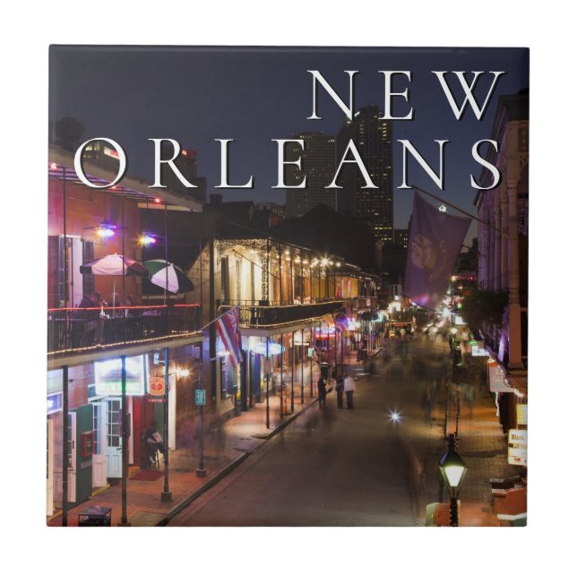 New Orleans, Louisiana | Kvartal för Fransk Kakelplatta (Framsidan)
