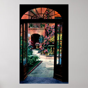 New Orleans Louisiana lite teaterborggård Poster