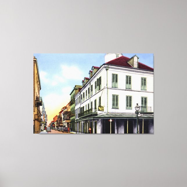 New Orleans Louisiana Napoleon House 1940 Canvastryck (Framsida)