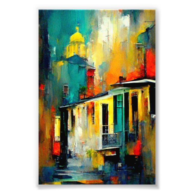 New Orleans, Louisiana, New Orleans Art, Modern Fototryck (Framsidan)
