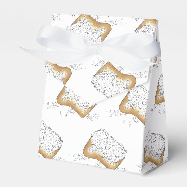 New Orleans Louisiana NOLA Sugary Beignet Pastry Presentaskar (Framsidan Sidan)