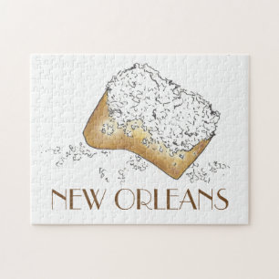 New Orleans Louisiana NOLA Sugary Beignet Pastry Pussel