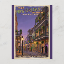 New Orleans Louisiana Resebrevkort  Vykort