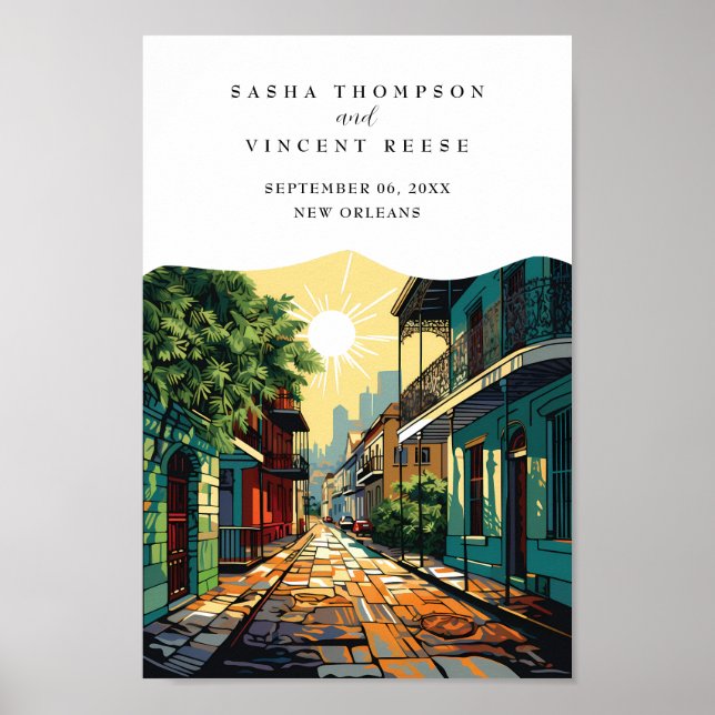 New Orleans Louisiana Retro Poster (Framsidan)