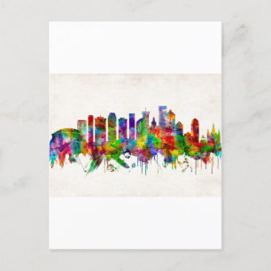 New Orleans Louisiana Skyline Inbjudan Vykort