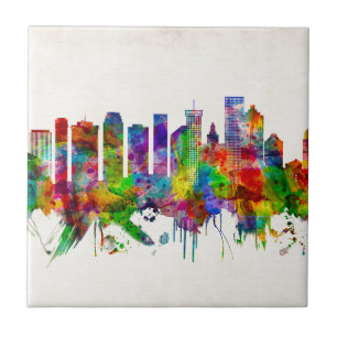 New Orleans Louisiana Skyline Kakelplatta