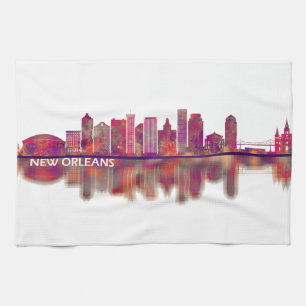 New Orleans Louisiana Skyline Kökshandduk