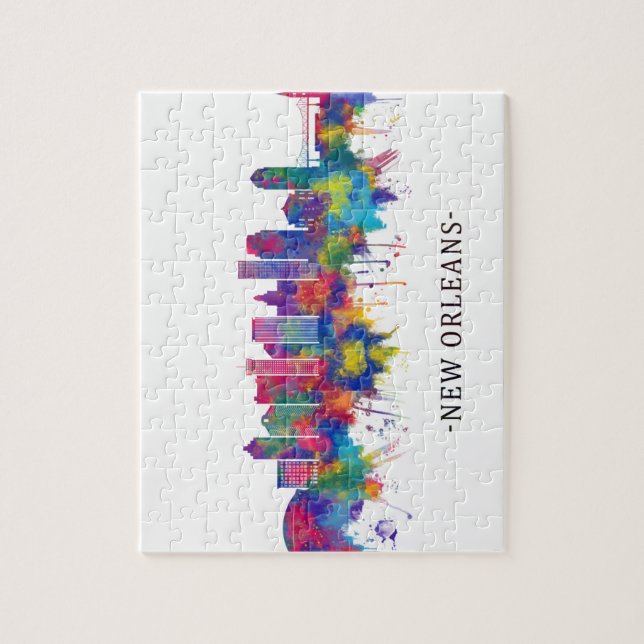 New Orleans Louisiana Skyline Pussel (Vertikal)