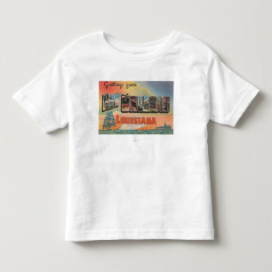 New Orleans Louisiana - stora brevplatser T-shirt