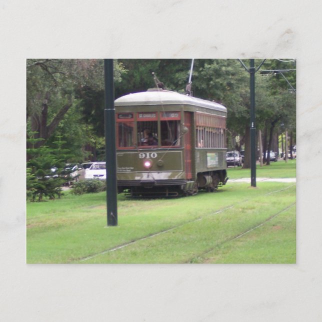 New Orleans, Louisiana Streetcar Vykort (Framsida)
