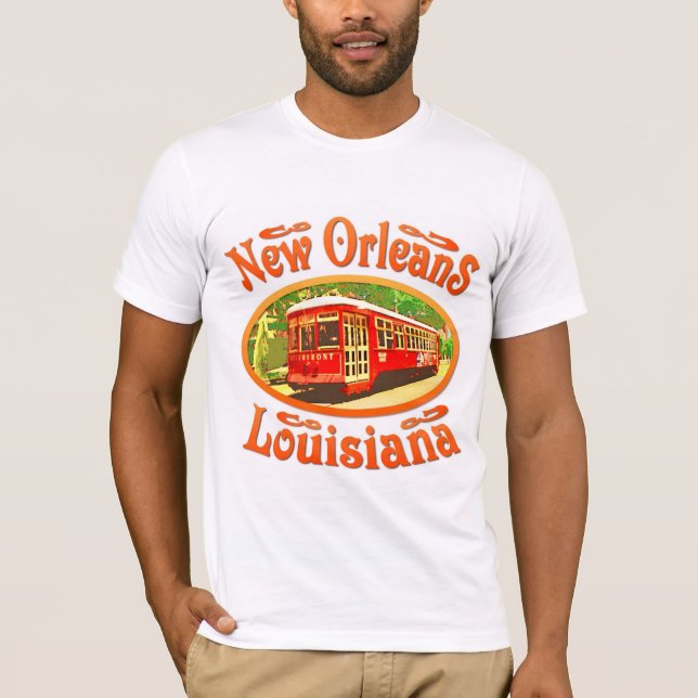 New Orleans Louisiana Tee Shirt (Framsida)