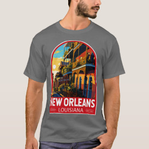 New Orleans Louisiana Travel Art Emblem TShirt T Shirt