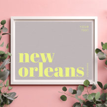 New Orleans Louisiana typografi