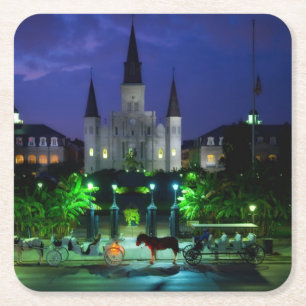 New Orleans, Louisiana Underlägg Papper Kvadrat