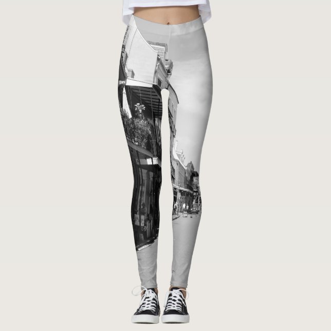 New Orleans Louisianna NOLA damasker Leggings (Framsida)