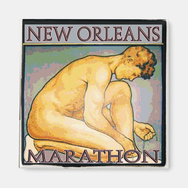 New Orleans MArathon SQ 2 Magnet (Framsidan)