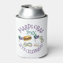 New Orleans Mardi Gras Beignet Pärlor Mask Po'Boy