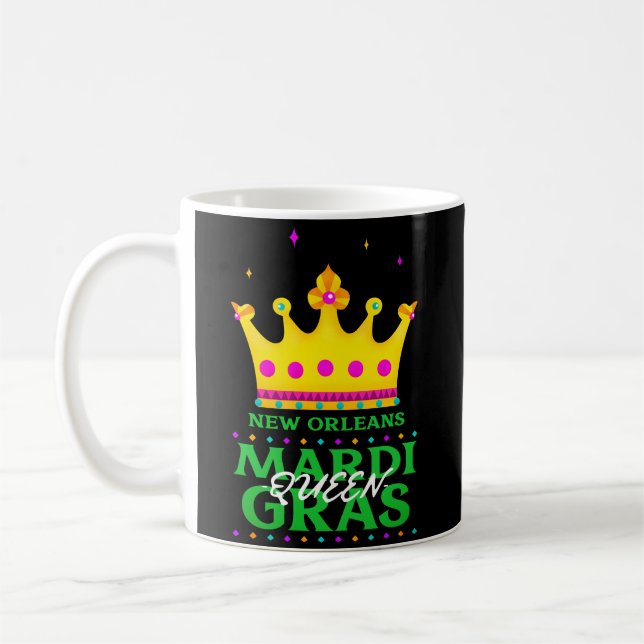 New Orleans Mardi Gras Drottning Klassisk Mugg (Vänster)