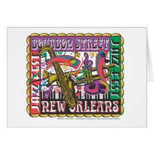 New Orleans Mardi Gras Hälsningskort