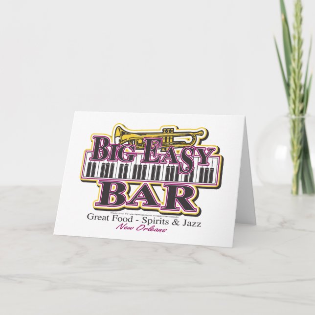 New Orleans Mardi Gras Kort (Framsida)