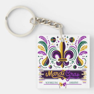 New Orleans Mardi Gras lila gult grönt