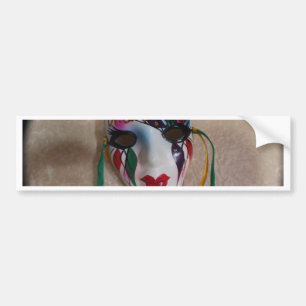 New Orleans Mardi Gras Mask Bildekal