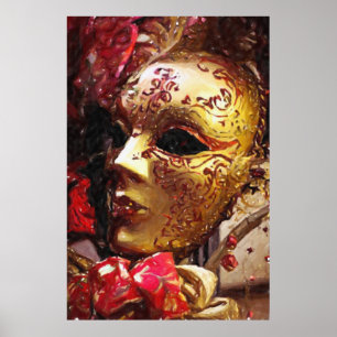 New Orleans Mardi Gras maskerar affischtrycket Poster