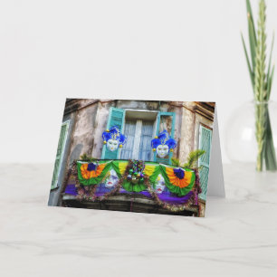 New Orleans Mardi Gras maskerar Kort