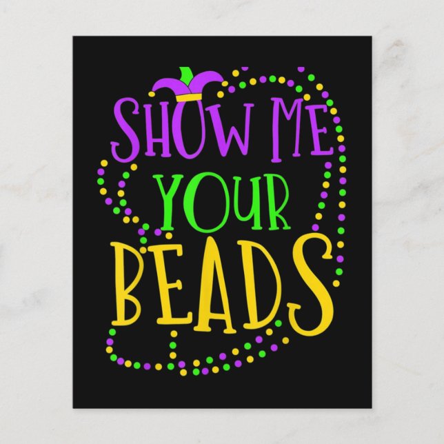 New Orleans Mardi Gras Pärlor (Framsida)