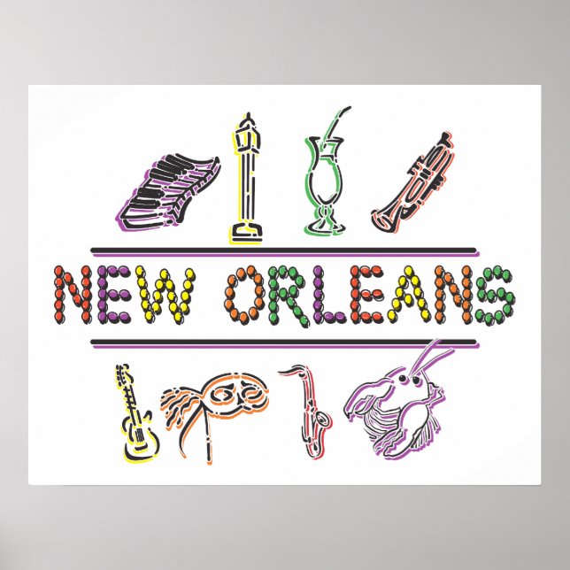 New Orleans Mardi Gras Poster (Framsidan)