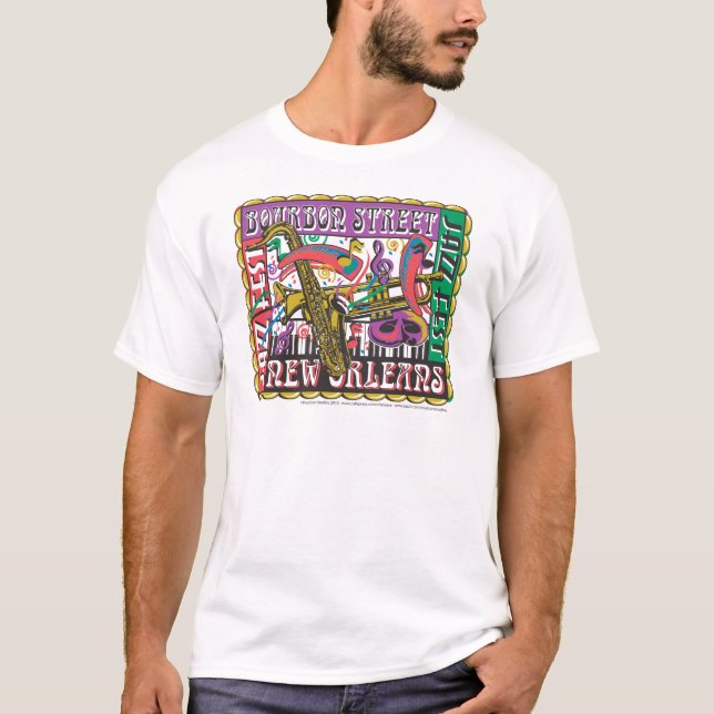 New Orleans Mardi Gras T-shirt (Framsida)