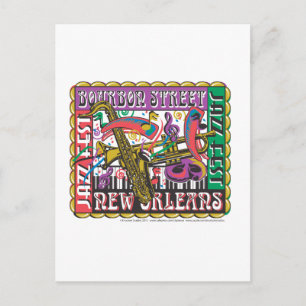 New Orleans Mardi Gras Vykort