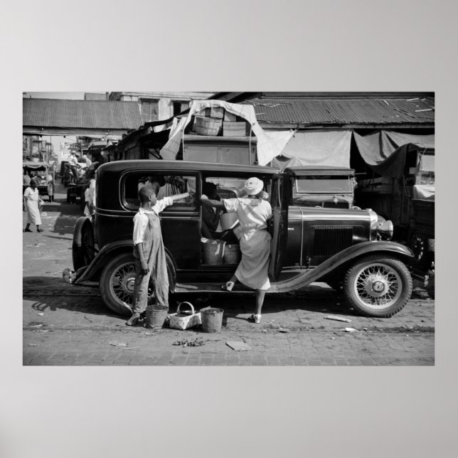 New Orleans Market, 1930-talet Poster (Framsidan)