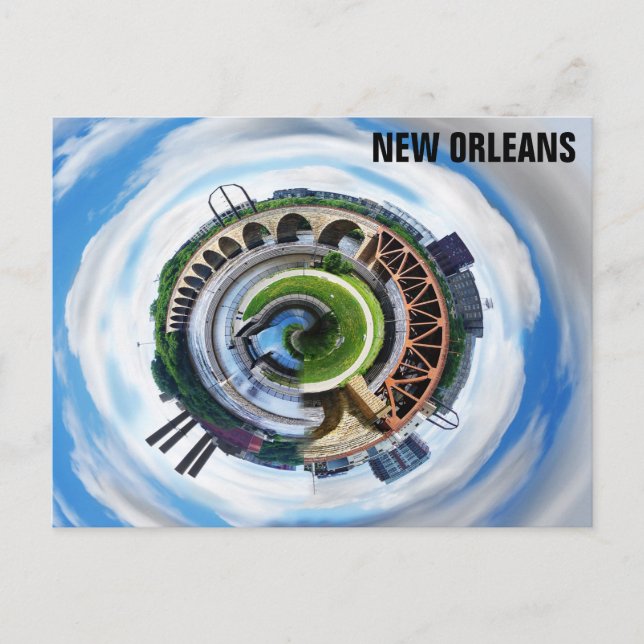 New Orleans Mississippi River Travel Photo Vykort (Framsida)