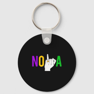 New Orleans Möhippa Ring Mardi Gras Tjejresan Nyckelring