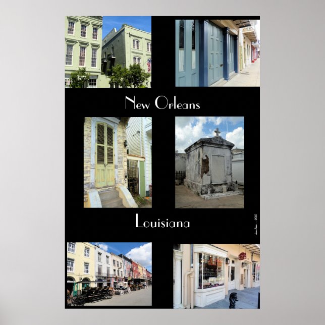 New Orleans Montage Poster (Framsidan)
