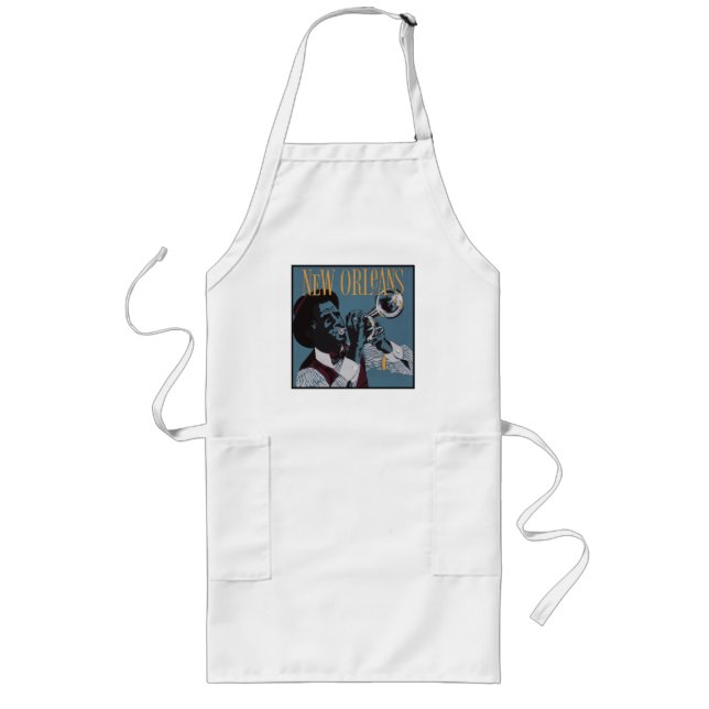 New Orleans Music aprons Långt Förkläde (Framsidan)