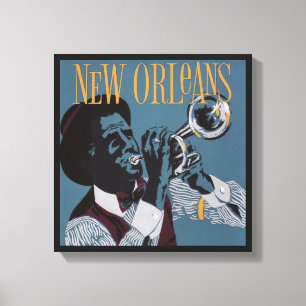 New Orleans Music kanvastryck