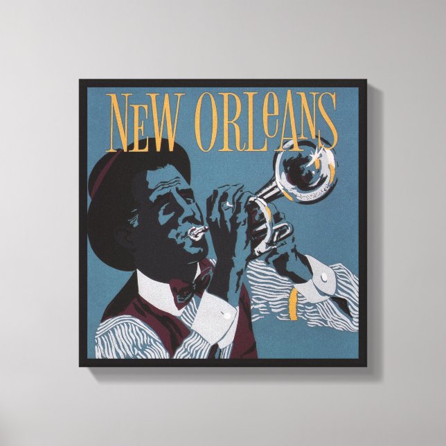New Orleans Music kanvastryck (Framsida)