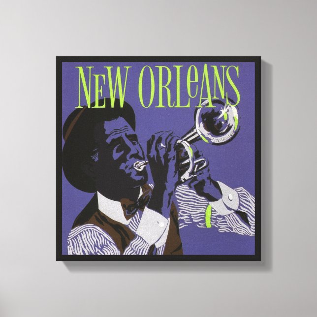 New Orleans Music kanvastryck (Framsida)