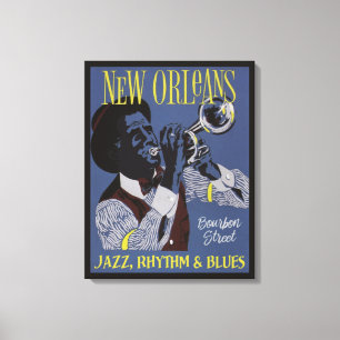 New Orleans Music kanvastryck