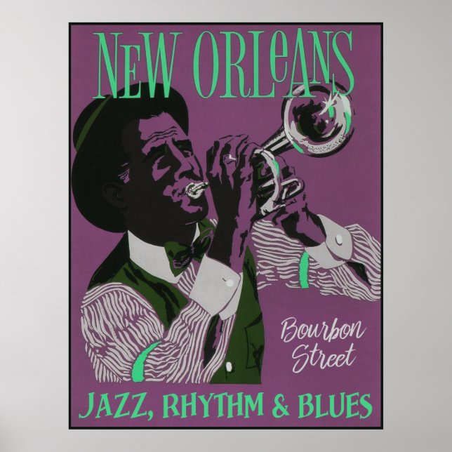 New Orleans Music poster 2/3 (Framsidan)