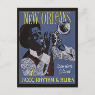 New Orleans Music-vykort Vykort