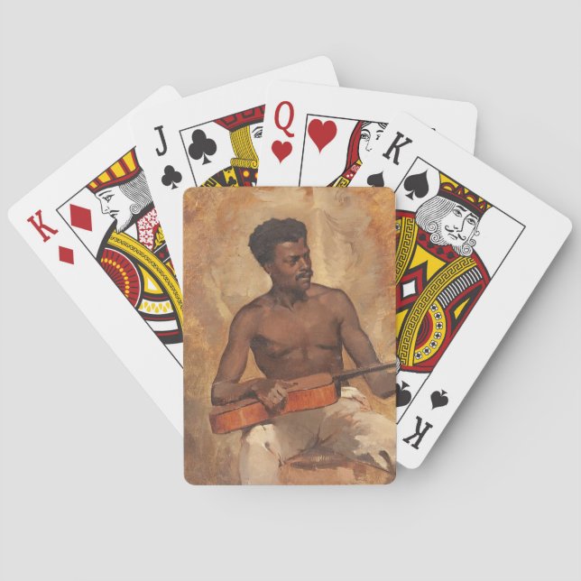 New Orleans Musician (Guitarist) (Francis Millet) Casinokort (Baksidan)