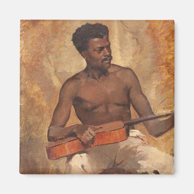 New Orleans Musician (Guitarist) (Francis Millet) Magnet (Framsidan)