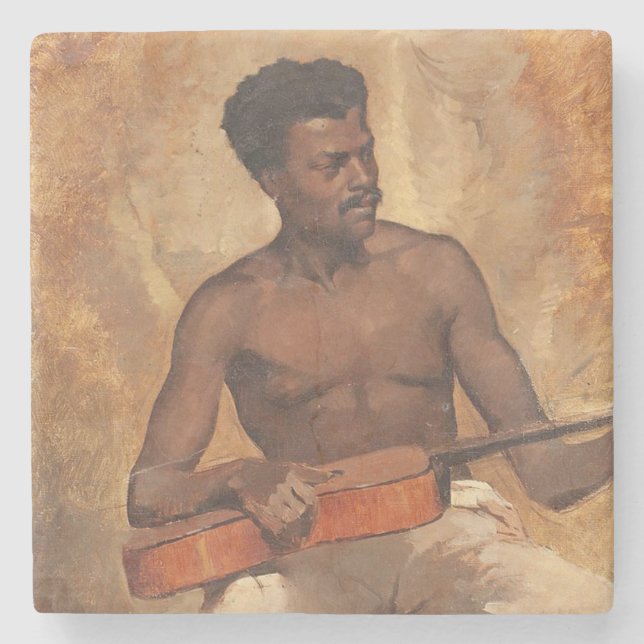 New Orleans Musician (Guitarist) (Francis Millet) Stenunderlägg (Framsidan)