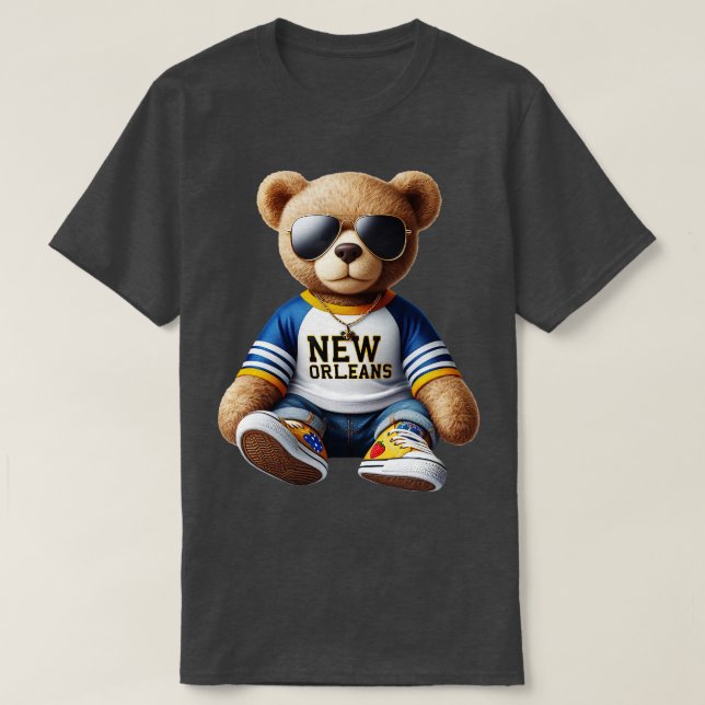 New Orleans Nalle TShirt T Shirt (Design framsida)