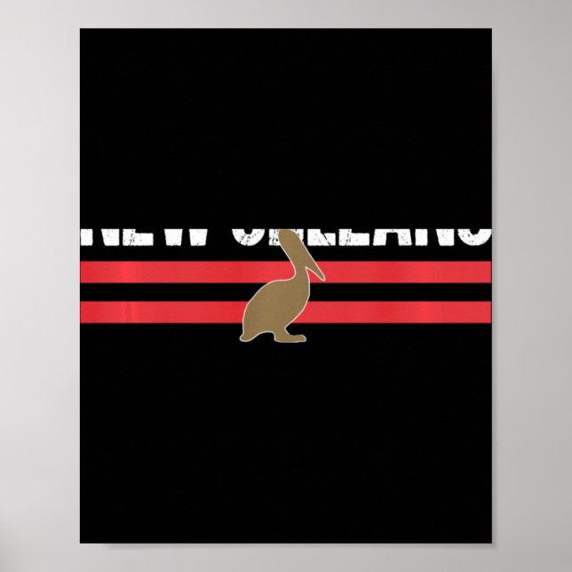 New Orleans Native Pelican Local Standard New Orle Poster (Framsidan)